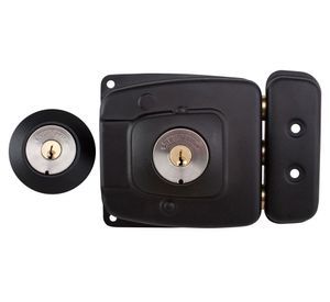 Cerradura sobreponer puertas de 30 mm 2070 negro Scanavini