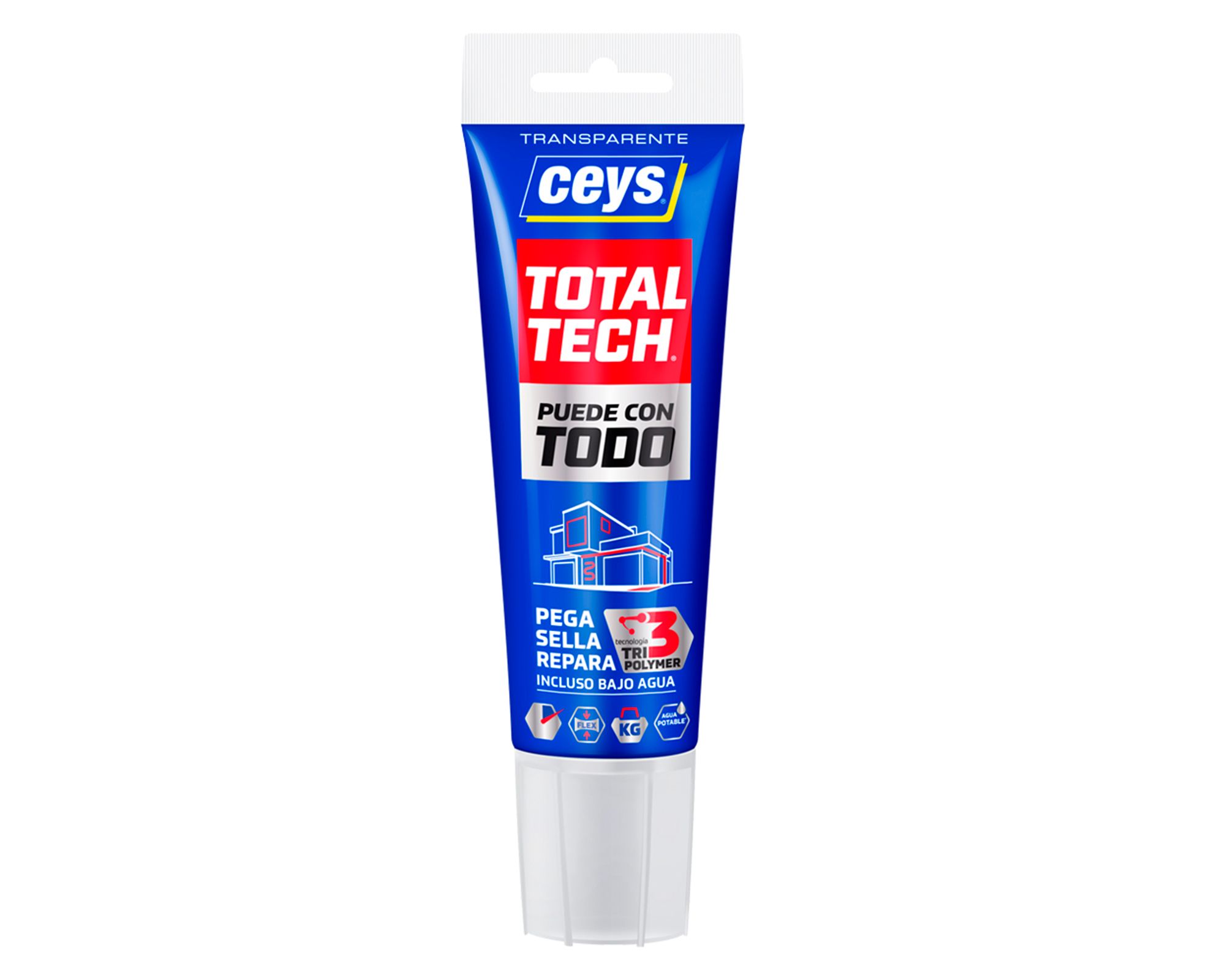 Adhesivo sellador 125 ml Total Tech transparente Ceys