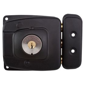 Cerradura sobreponer puertas de 30 mm 2070 negro Scanavini