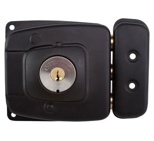 Cerradura sobreponer puertas de 30 mm 2070 negro Scanavini