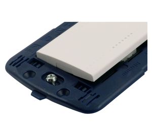 Placa semiarmada interruptor simple 9/24 blanco Bticino