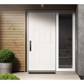 Puerta metálica Sinfonía blanco 85x200 cm