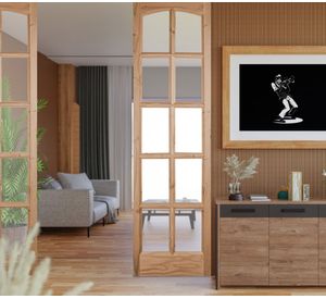 Mampara Pino Oregón Nahuel Vidrio 50x200 cm