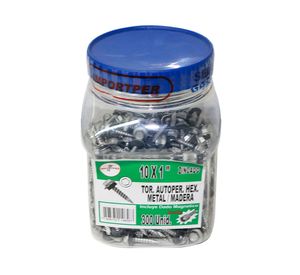 Tornillo autoperforante hexagonal metal/madera 10x1'' balde 300 + mag Imporper