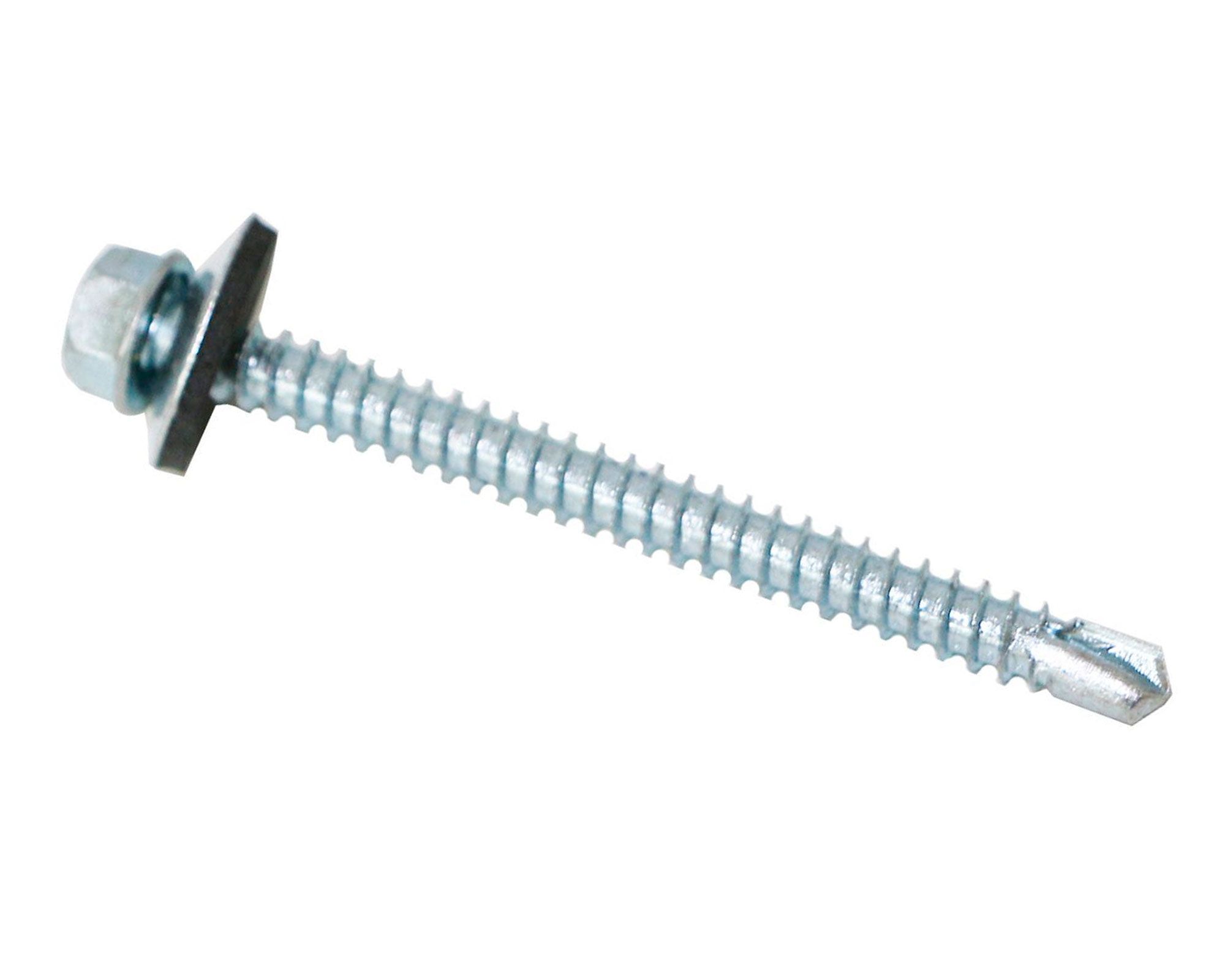 Tornillo Autoperforante Hexagonal 12x2 1/2'' 100 Unidades Imporper