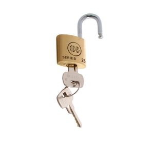 Pack 2 candados estándar interior bronce 25mm SB Odis