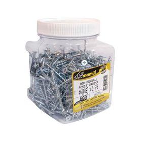 Tornillo #6 x 1 5/8'' zincado 600 unidades