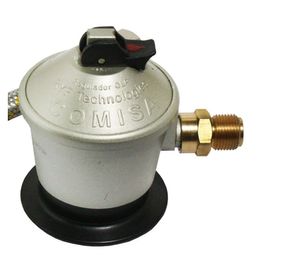 Kit regulador+flexible metal 1 mt hizq 3/8 Comisa