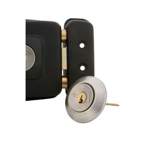 Cerradura sobreponer puertas de 30 a 50 mm 2002 negro Scanavini