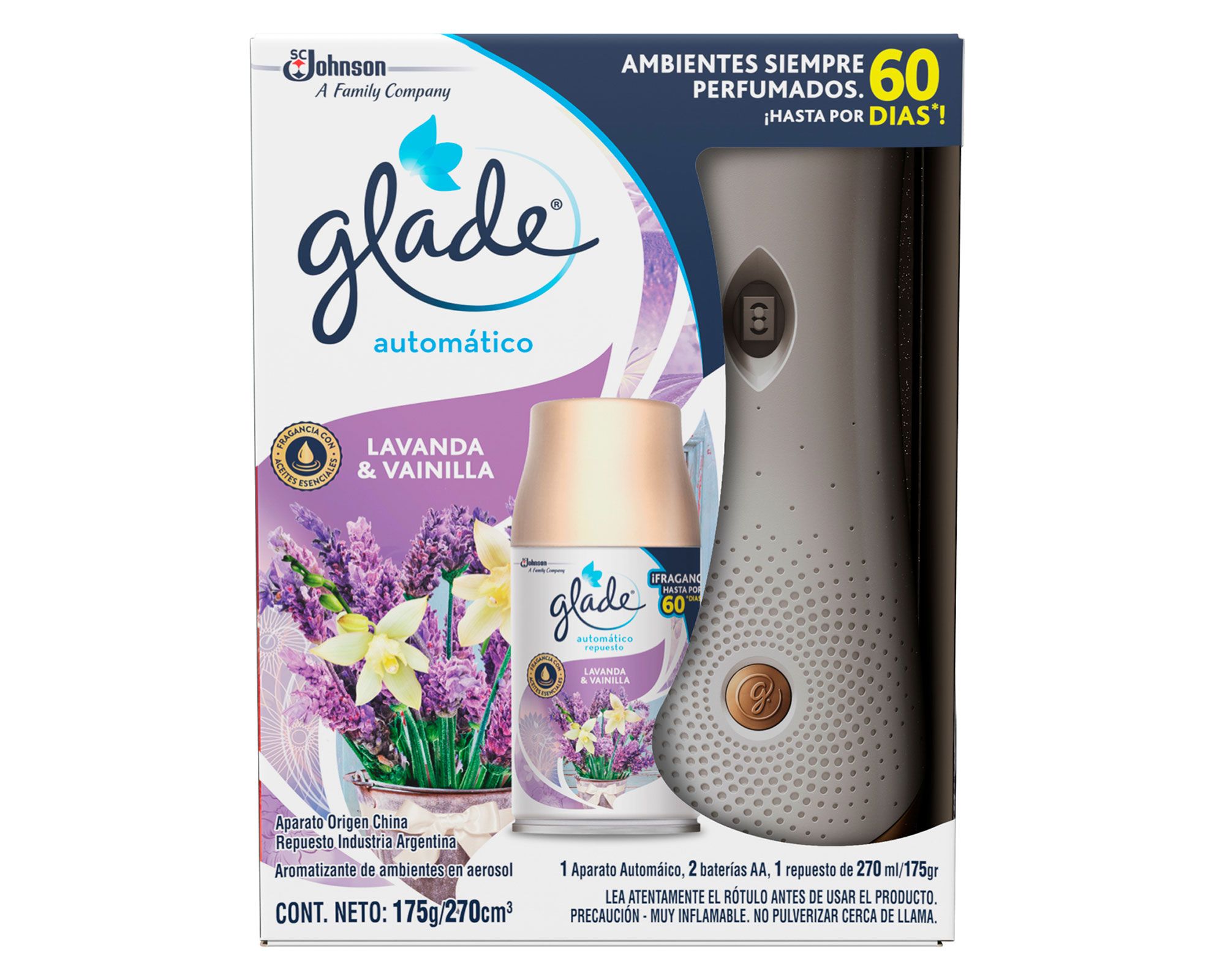 Ambientador Automático Lavanda Vainilla Glade