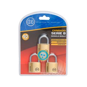 Candado Serie B/40 3 un.
