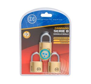 Candado Serie B/40 3 un.