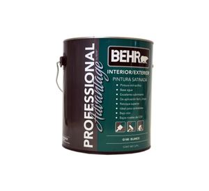 Esmalte al agua 1 galón Profesional Advantage blanco satín Behr