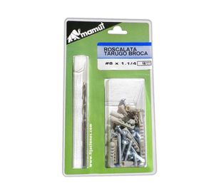 Tornillo roscalata 8x1 1/4'' 16 piezas Mamut