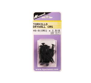 Tornillo autoperforante 6-9 (crs)x1 5/8'' negro Mamut