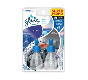 Aromatizante 7 ml Auto sport acqua 2 unidades Glade