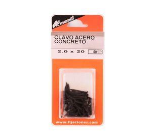 Clavo 2x20 mm acero 50 unidades Mamut