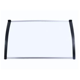 Alero listo protección policarbonato transparente Curvo 70x120 cm