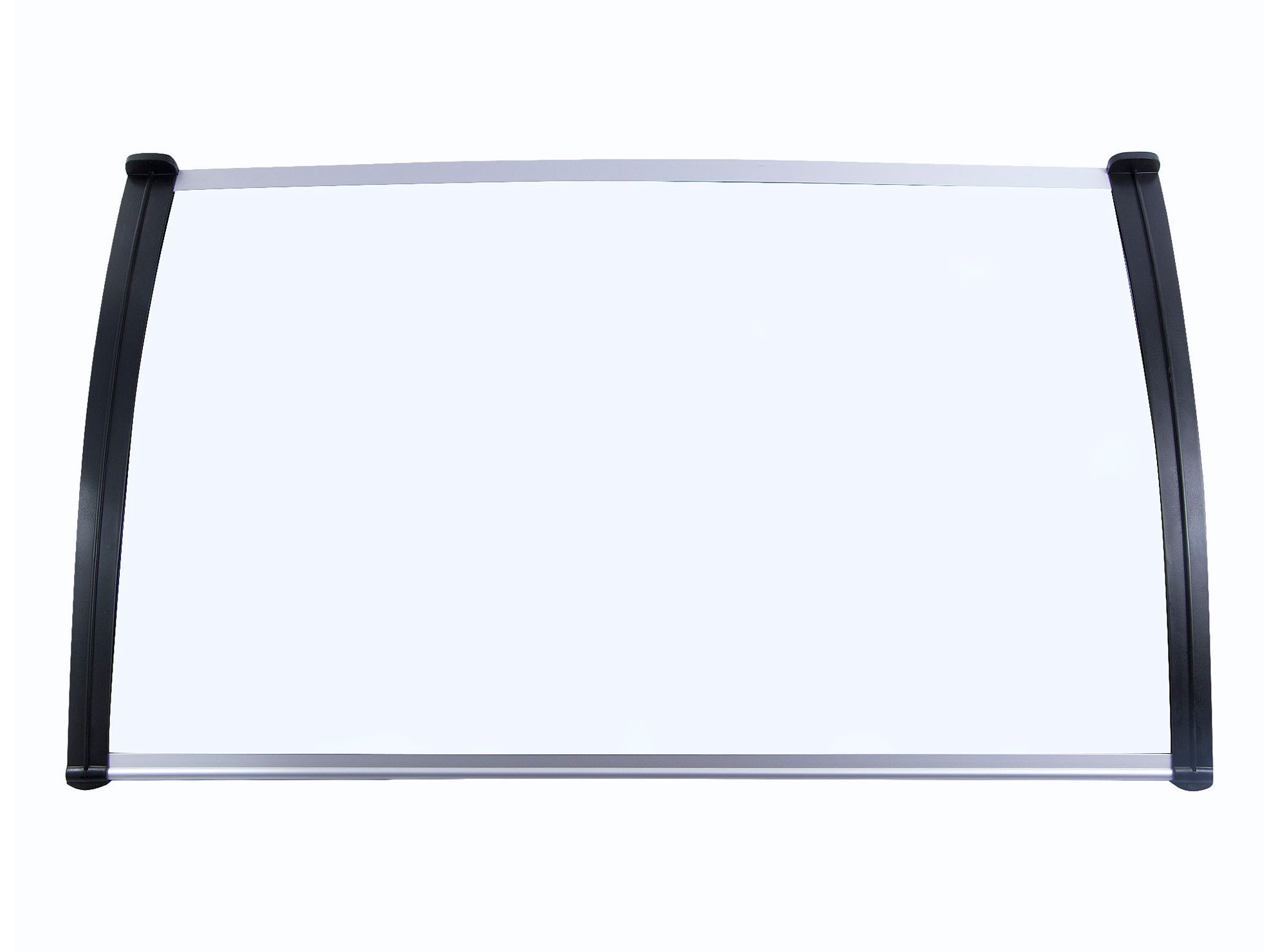 Alero listo protección policarbonato transparente Curvo 70x120 cm