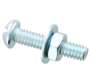 Perno cocina 1/4-20x1 + tuerca + golilla 6 unidades Mamut