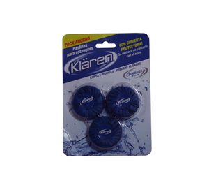 Pastilla estanque ahorro 3 unidades Klaren