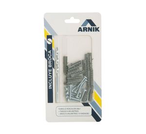 Tornillos 8 x 1 + tarugo nylon m 6 + broca Imporper