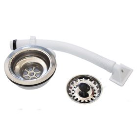 Desagüe lavaplatos 115 x 11/2 con rejilla y rebalse Vinilit