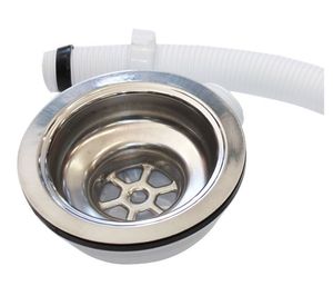 Desagüe lavaplatos 115 x 11/2 con rejilla y rebalse Vinilit