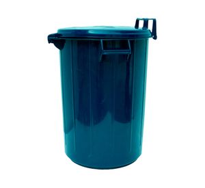 Basurero tapa mecanizada 51 litros azul Reyplast
