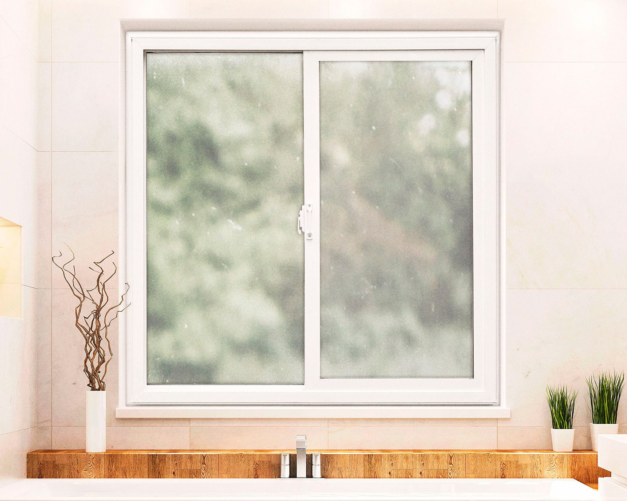 Tehmco Ventana termopanel PVC 4 mm 100x100 cm