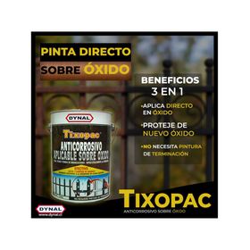 Anticorrosivo 1 galón Tixopac negro Dynal