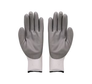 Guante poliéster pu multiuso anticorte gris/blanco Wrk Work