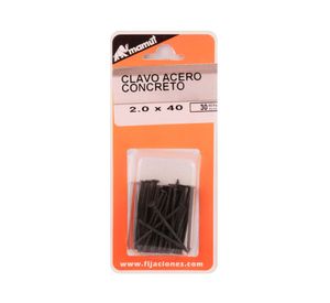 Clavo 2x40 mm acero 30 unidades Mamut