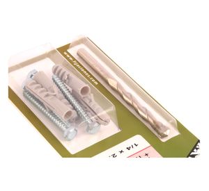 Tirafondo 1/4 x 2 1/2'' madera metal + tarugos 4 unidades Mamut.