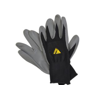 Guante poliéster nitrilo multiuso mecánico negro/gris Wrk Work