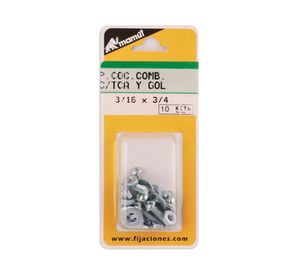 Perno cocina 3/16x3/4 + tuerca + golilla 10 unidades Mamut