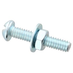 Perno cocina 1/8x1 + tuerca + golilla 12 unidades Mamut