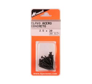 Clavo 2,5x30 mm acero 30 unidades Mamut