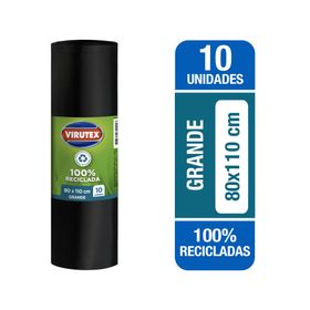 Bolsa basura Grande 80x110 cm 10 un.