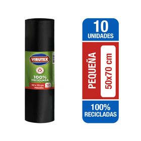 Bolsa basura pequeña 50x70 cm 10 unidades Virutex