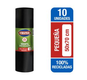 Bolsa basura pequeña 50x70 cm 10 unidades Virutex