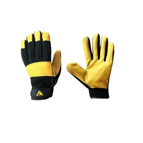 Guante Spandex negro/amarillo Wrk Work