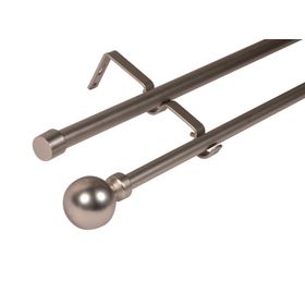 Barra extensible doble 120-210 cm borla satín Cotidiana