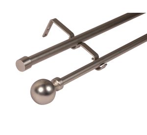 Barra extensible doble 120-210 cm borla satín Cotidiana