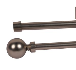 Barra extensible doble 120-210 cm borla satín Cotidiana