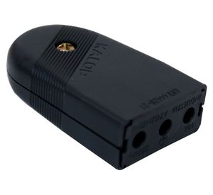 Enchufe  hembra 2 b+tierra súper negro Kalop