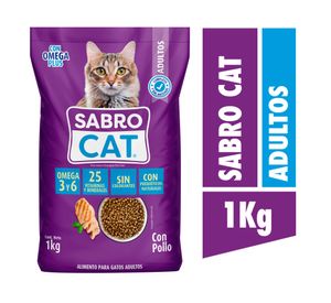 Alimento seco gatos 1 kg Con Pollo