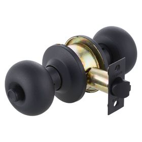 Cerradura embutir pomo dormitorio 206 negro mate Odis