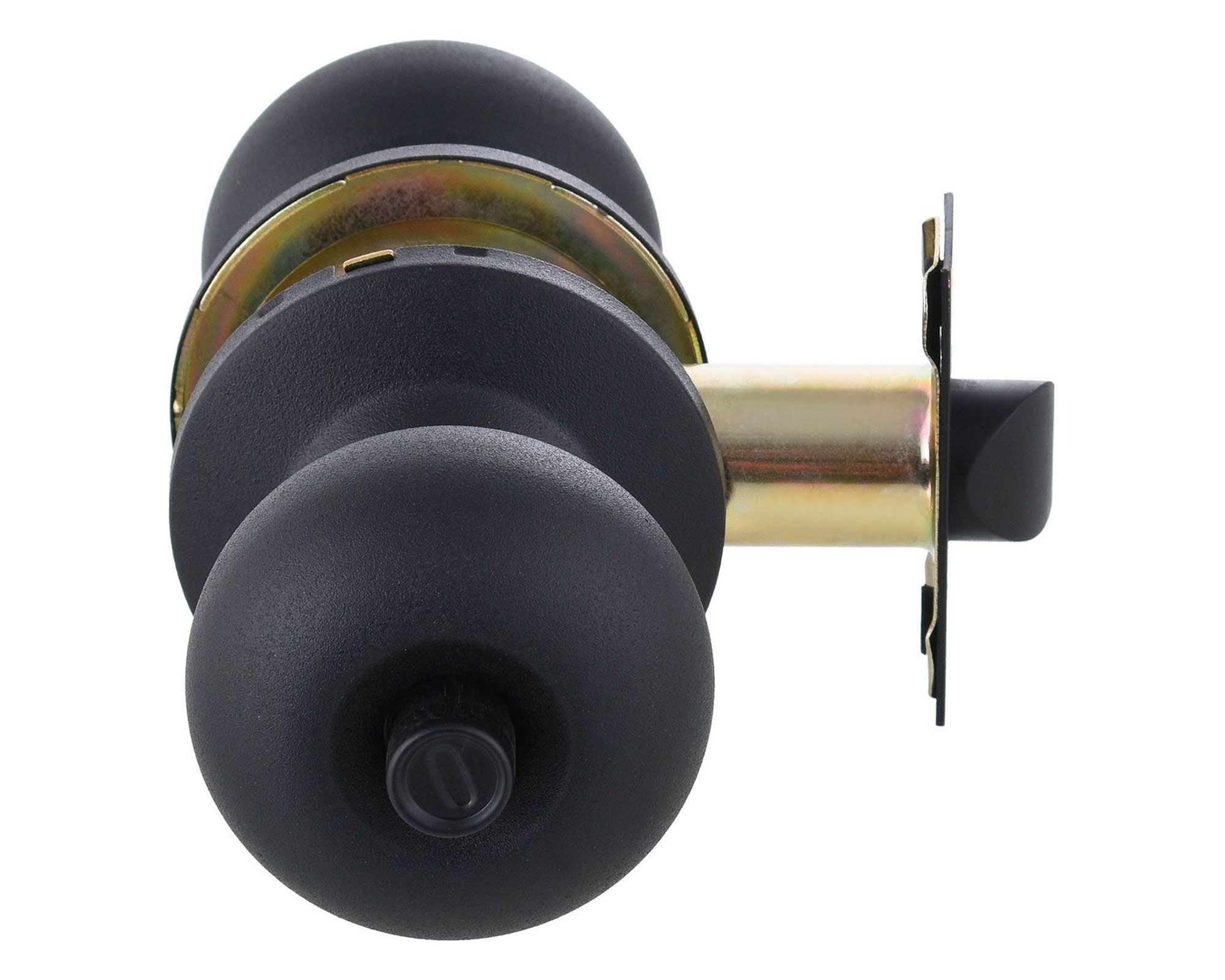 Cerradura Embutir Pomo Dormitorio 206 Negro Mate Odis