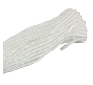 Nylon trenzado 4 mmx15 m blanco Arnik